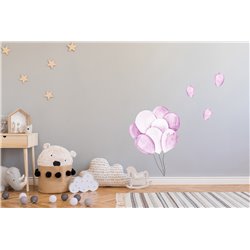 Naklejka na ścianę dla dzieci kolorowe balony pixitex