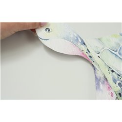 Naklejka na ścianę dla dzieci syrenki syreny ocean słodkie pastelowe naklejki muszle ryby ośmiornica pixitex