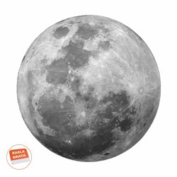 Naklejka na ścianę dla dzieci księżyc w pełni moon kosmos naklejka do salonu pokoju dziecięcego pixitex