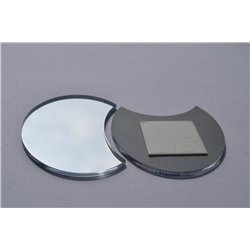 Lustro akrylowe nietłukące srebrne kwadraty prostokąty kształt pixitex