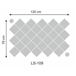 Lustro akrylowe nietłukące srebrne  kwadrat romb kształt pixitex