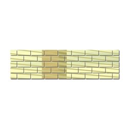 Lustro akrylowe, nietłukące złote cegiełki cegła kształt pixitex