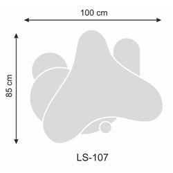 Lustro akrylowe, nietłukące złote nieregularny kształt pixitex