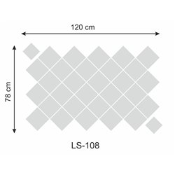 Lustro akrylowe, nietłukące złote romby kwadraty kształt pixitex