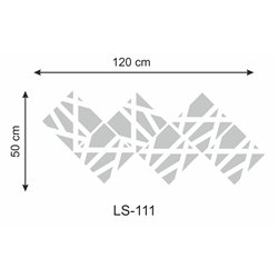 Lustro akrylowe, nietłukące złote kwadraty linie kształt pixitex