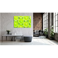 Obraz na płótnie canvas poziomy  limonki owoce pixitex