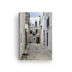 Obraz na płótnie canvas pionowy architektura miasto uliczka biel pixitex