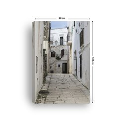 Obraz na płótnie canvas pionowy architektura miasto uliczka biel pixitex