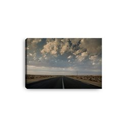 Obraz na płótnie canvas poziomy droga pustynia niebo chmury pixitex