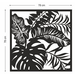 Obraz ażurowy dekoracja ścienna panel z plexi pleksi pleksy pleksa nowoczesne dekoracje liście monstera dżungla pixitex