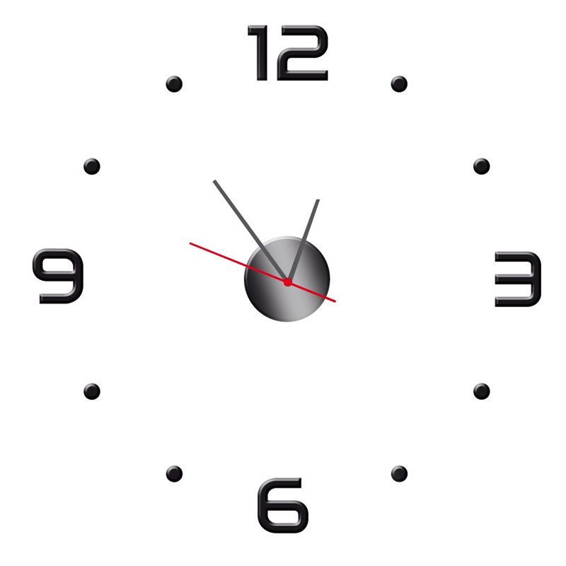 Zegar ścienny z pleksy plexi nowoczesny samoprzylepny elegancki duży zegar pleksa pixitex