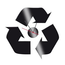 Zegar ścienny z pleksy plexi nowoczesny samoprzylepny elegancki duży zegar recykling pleksa pixitex