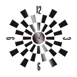 Zegar ścienny z pleksy plexi nowoczesny samoprzylepny elegancki duży zegar szachownica pleksa pixitex