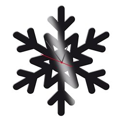 Zegar ścienny z pleksy plexi nowoczesny samoprzylepny elegancki duży zegar śnieżynka płatek śniegu pleksa pixitex