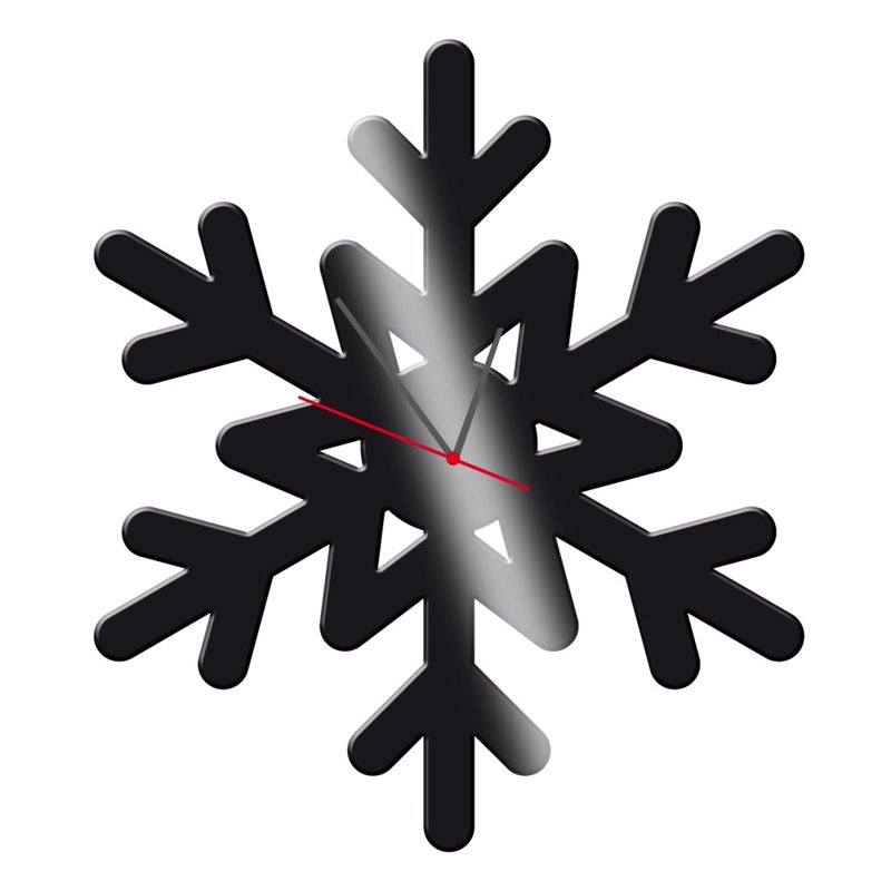 Zegar ścienny z pleksy plexi nowoczesny samoprzylepny elegancki duży zegar śnieżynka płatek śniegu pleksa pixitex