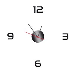 Zegar ścienny z pleksy plexi nowoczesny prosty samoprzylepny elegancki duży zegar pleksa pixitex
