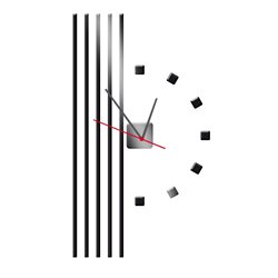 Zegar ścienny z pleksy plexi nowoczesny samoprzylepny elegancki duży zegar pasy pleksa pixitex