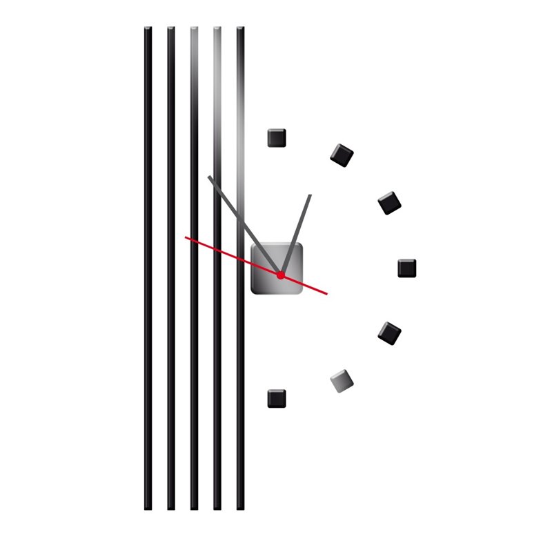 Zegar ścienny z pleksy plexi nowoczesny samoprzylepny elegancki duży zegar pasy pleksa pixitex