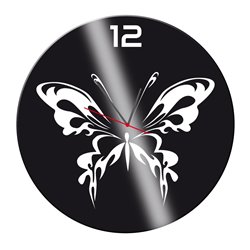 Zegar ścienny z pleksy plexi nowoczesny samoprzylepny elegancki duży zegar okrągły motyl pleksa pixitex