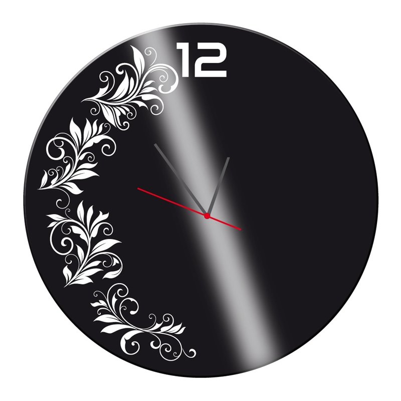 Zegar ścienny z pleksy plexi nowoczesny samoprzylepny elegancki zegar dekoracyjny kwiaty pleksa pixitex
