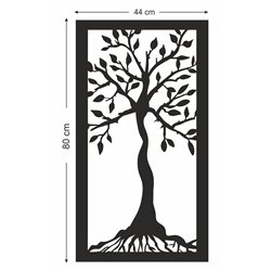 Obraz ażurowy dekoracja ścienna panel z plexi drzewo nowoczesna dekoracja ścienna liście gałęzie pixitex