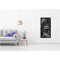 Obraz ażurowy dekoracja ścienna panel z plexi nowoczesna dekoracja do salonu sypialni liście plamy palma pixitex