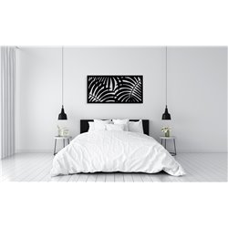 Obraz ażurowy dekoracja ścienna panel z plexi nowoczesna dekoracja do salonu sypialni liście plamy palma studiograf