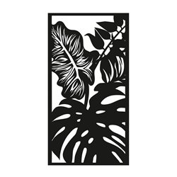 Obraz ażurowy dekoracja ścienna panel z plexi nowoczesna dekoracja do salonu liście monstera dżungla pixitex