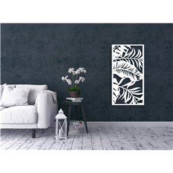 Obraz ażurowy dekoracja ścienna panel z plexi nowoczesna dekoracja do salonu sypialni liście tropikalne monstera pixitex