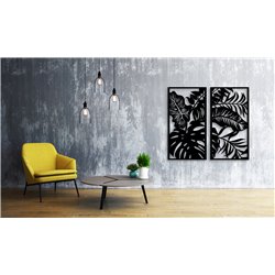 Obraz ażurowy dekoracja ścienna panel z plexi liście dżungla monstera nowoczesny panel dekoracyjny studiograf