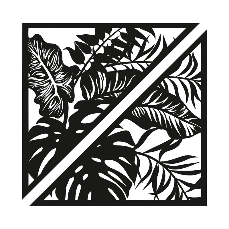 Obraz ażurowy dekoracja ścienna panel z plexi liście dżungla monstera nowoczesny panel dekoracyjny pixitex