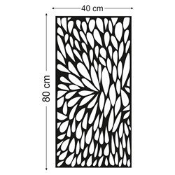 Obraz ażurowy dekoracja ścienna panel z plexi płatki kwiaty nowoczesny panel dekoracyjny pixitex