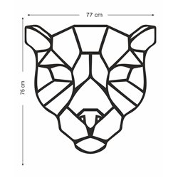 Obraz ażurowy dekoracja ścienna panel z pleksy dekoracyjny nowoczesny panel geometryczny pantera zwierzęta pixitex