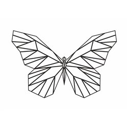 Obraz ażurowy dekoracja ścienna panel z pleksy nowoczesna geometryczna dekoracja motyl motylek pixitex