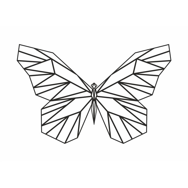 Obraz ażurowy dekoracja ścienna panel z pleksy nowoczesna geometryczna dekoracja motyl motylek pixitex