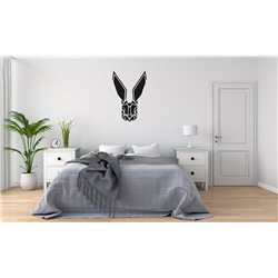 Obraz ażurowy dekoracja ścienna panel z pleksy nowoczesna dekoracja geometryczna do salonu sypialni królik zając pixitex