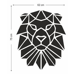 Obraz ażurowy dekoracja ścienna panel z pleksy nowoczesna dekoracja geometryczna do salonu sypialni lew pixitex