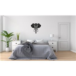 Obraz ażurowy dekoracja ścienna panel z pleksy nowoczesna dekoracja geometryczna do salonu sypialni słoń pixitex