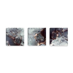 Obraz na płótnie canvas tryptyk potrójny obraz nowoczesny glamour marmur marble struktura pixitex