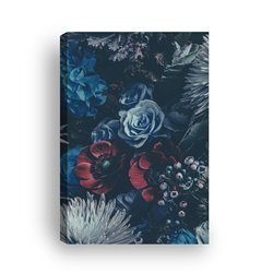 Obraz na płótnie canvas duży 120x80 błękitne róże czerwone kwiaty kompozycja pixitex