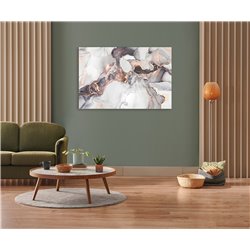Obraz na płótnie canvas duży biało czarno złoty marmur nowoczesny glamour 120x80 pixitex