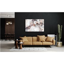 Obraz na płótnie canvas duży biało czarno złoty marmur nowoczesny glamour 120x80 pixitex